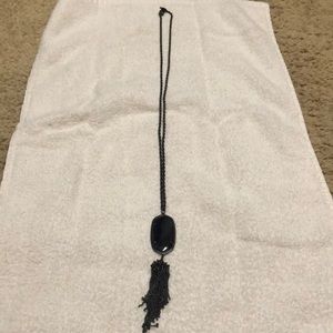 Kendra Scott Rayne Gunmetal necklace in black